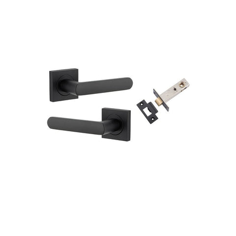 Iver Osaka Door Lever on Square Rose — Privacy Set (Separate) | Privacy set (Separate) | 6 Finishes - Signature Brass