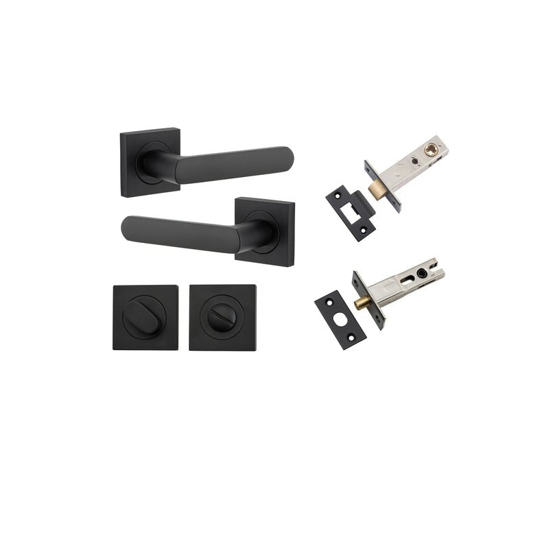 Iver Osaka Door Lever Handle On Square Rose - primehardware