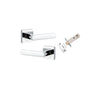 Iver Osaka Door Lever Handle On Square Rose - primehardware