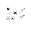 Iver Osaka Door Lever Handle On Square Rose - primehardware