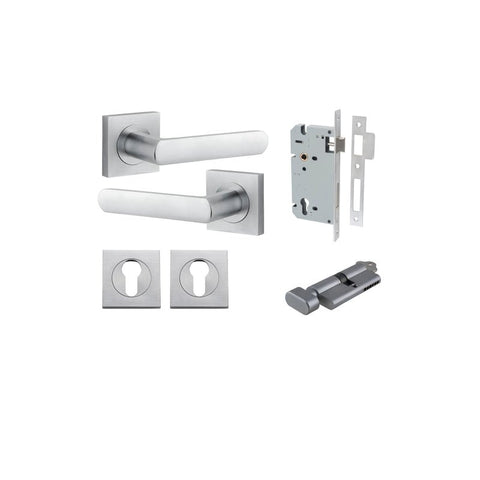 Iver Osaka Door Lever Handle On Square Rose - primehardware