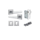 Iver Osaka Door Lever Handle On Square Rose - primehardware