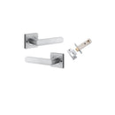 Iver Osaka Door Lever on Square Rose — Privacy Set (Separate) | Privacy set (Separate) | 6 Finishes - lifestyle