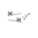 Iver Osaka Door Lever Handle On Square Rose - primehardware