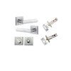 Iver Osaka Door Lever Handle On Square Rose - primehardware