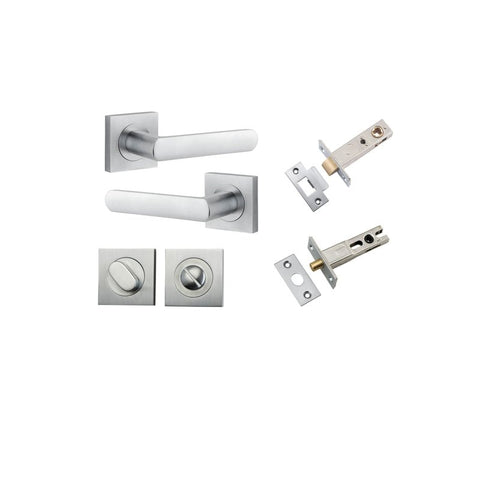 Iver Osaka Door Lever Handle On Square Rose - primehardware