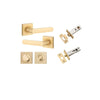Iver Osaka Door Lever Handle On Square Rose - primehardware