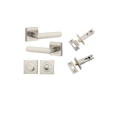 Iver Osaka Door Lever Handle On Square Rose - primehardware