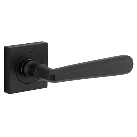 Iver Copenhagen Door Lever Handle On Square Rose - primehardware