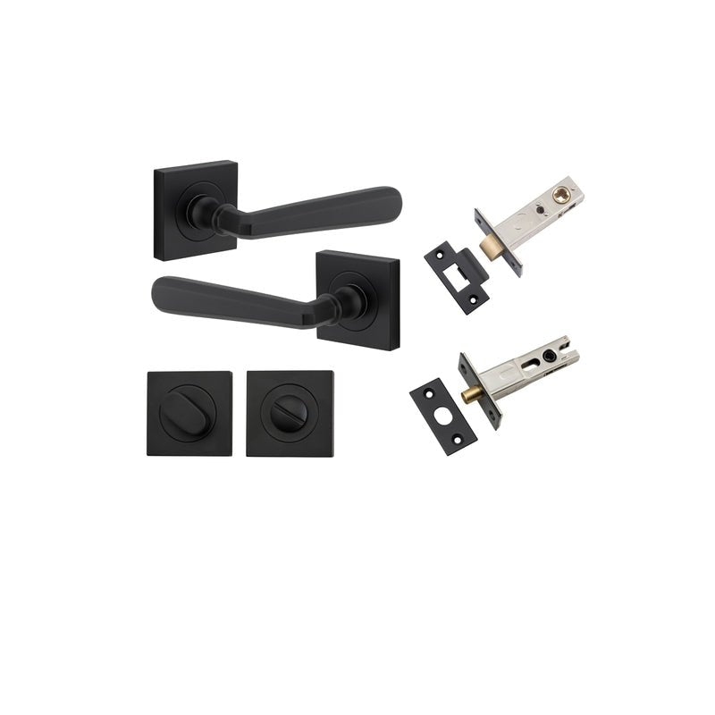 Iver Copenhagen Door Lever Handle On Square Rose - primehardware