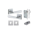 Iver Copenhagen Door Lever Handle On Square Rose - primehardware