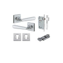 Iver Copenhagen Door Lever Handle On Square Rose - primehardware