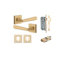 Iver Copenhagen Door Lever Handle On Square Rose - primehardware