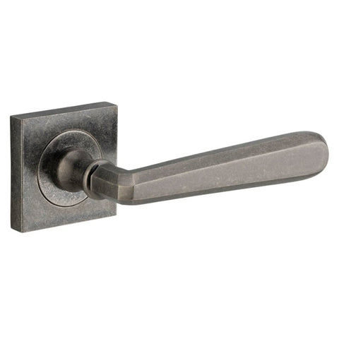 Iver Copenhagen Door Lever Handle On Square Rose - primehardware