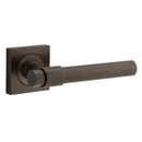 Iver Helsinki Solid Brass Door Lever on Square Rose | Passage Lever Set Only | 7 Finishes - Signature Brass