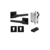 Iver Helsinki Door Lever Handle On Square Rose - primehardware