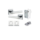 Iver Helsinki Door Lever Handle On Square Rose - primehardware