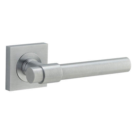 Iver Helsinki Door Lever Handle On Square Rose - primehardware