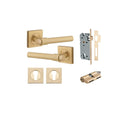 Iver Helsinki Door Lever Handle On Square Rose - primehardware