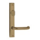 Lockwood 4704 Square End Plate With Turn & 70 Lever Aged Brass 4704/70AG - primehardware