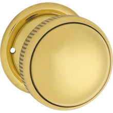 Tradco Large Milled Edged Mortice Door Knob on Round Rose | 7 Finishes Available