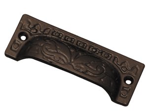 Superior Brass Drawer Pull Black Iron 16mm