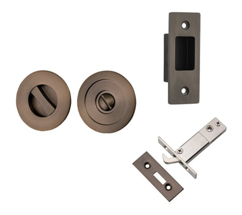 Iver Sliding Door Pull Round Privacy - primehardware