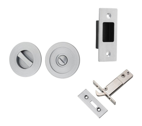 Iver Sliding Door Pull Round Privacy - primehardware