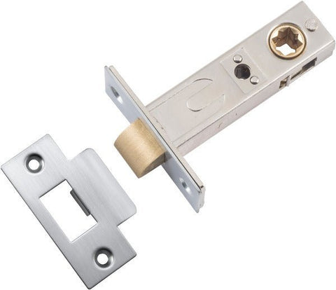 IVER Split Cam Tube Latch -T- Striker | Split Cam 60mm Backset - Brushed Chrome