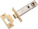 IVER Split Cam Tube Latch -T- Striker | Split Cam 70mm Backset - Brushed Brass