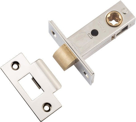 IVER Split Cam Tube Latch -T- Striker | Hard Sprung Split Cam 45mm Backset - Polished Nickel