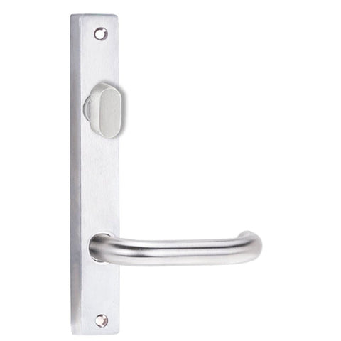 Lockwood 4704 Square End Plate With Turn & 70 Lever Polished Brass 4704/70PB - primehardware