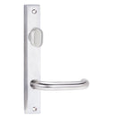 Lockwood 4704 Square End Plate With Turn & 70 Lever Polished Brass 4704/70PB - primehardware