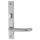 Lockwood 4704 Square End Plate With Turn & 70 Lever Satin Chrome 4704/70SC - primehardware