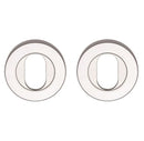 Lockwood Symphony 1220 Series Double Oval Cylinder Escutcheon Kit Satin Chrome 1226/6SC - primehardware
