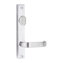 Lockwood 4704 Square End Plate With Turn & 74 Lever Polyester Powdercoat 4704/74PC - primehardware