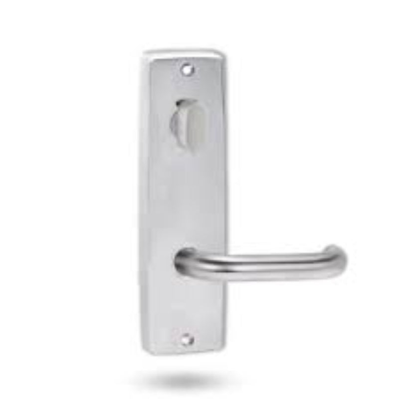 Lockwood 1914 Square End Plate With Privacy Emergency Turn & 70 Lever Satin Chrome 1914/70SC - primehardware