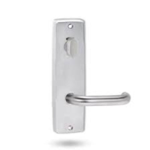 Lockwood 1914 Square End Plate With Privacy Emergency Turn & 70 Lever Satin Chrome 1914/70SC - primehardware