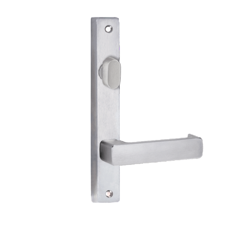 Lockwood 4704 Square End Plate With Turn & 76 Lever Satin Chrome 4704/76SC - primehardware