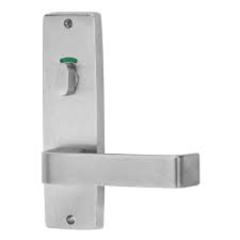 Lockwood 1914 Square End Plate With Privacy Emergency Turn & 90 Lever Satin Chrome 1914/90SC - primehardware