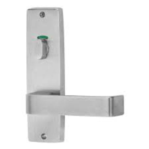 Lockwood 1914 Square End Plate With Privacy Emergency Turn & 90 Lever Satin Chrome 1914/90SC - primehardware