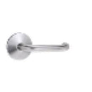 Lockwood 1360 Series 70 Lever on Round Rose Interior Half Set LH 45 Degree Angled Up Satin Chrome - 1361/AU70LSC - primehardware