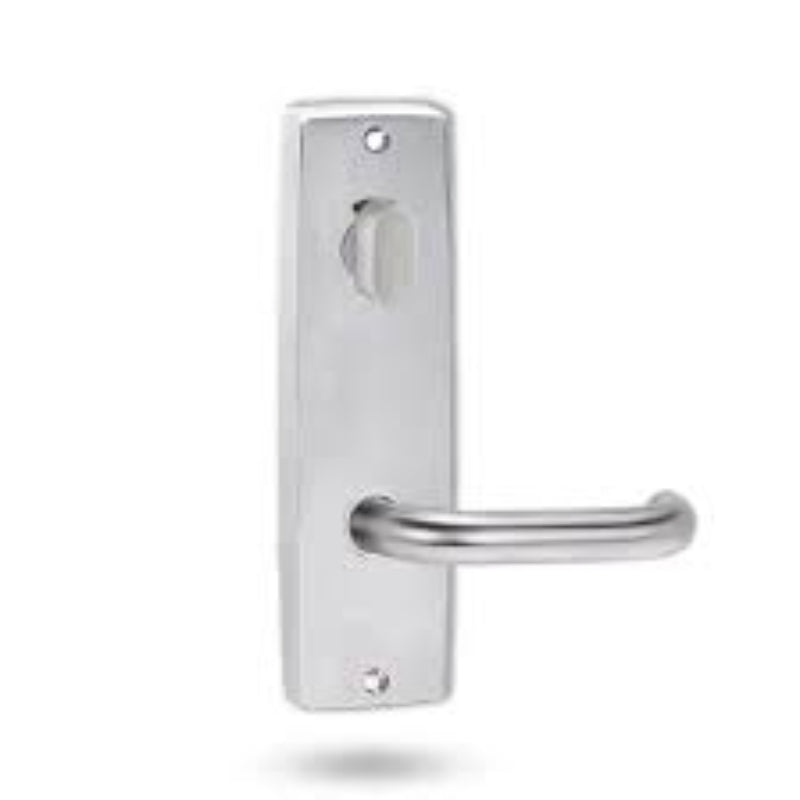 Lockwood 1915 Square End Plate With Privacy Indicator Turn Satin Chrome 1915SC - primehardware