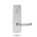 Lockwood 1915 Square End Plate With Privacy Indicator Turn Satin Chrome 1915SC - primehardware