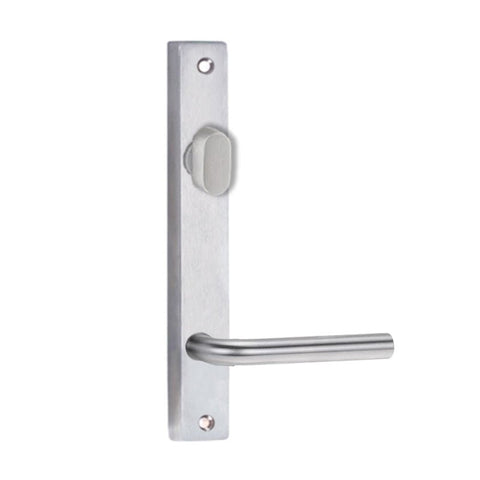 Lockwood 4704 Square End Plate With Turn & 77 Lever Satin Chrome 4704/77SC - primehardware