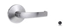 Lockwood 1360 Series B4 Pull Handle on Int Blank Round Rose Satin Chrome 1363/B4SC - primehardware