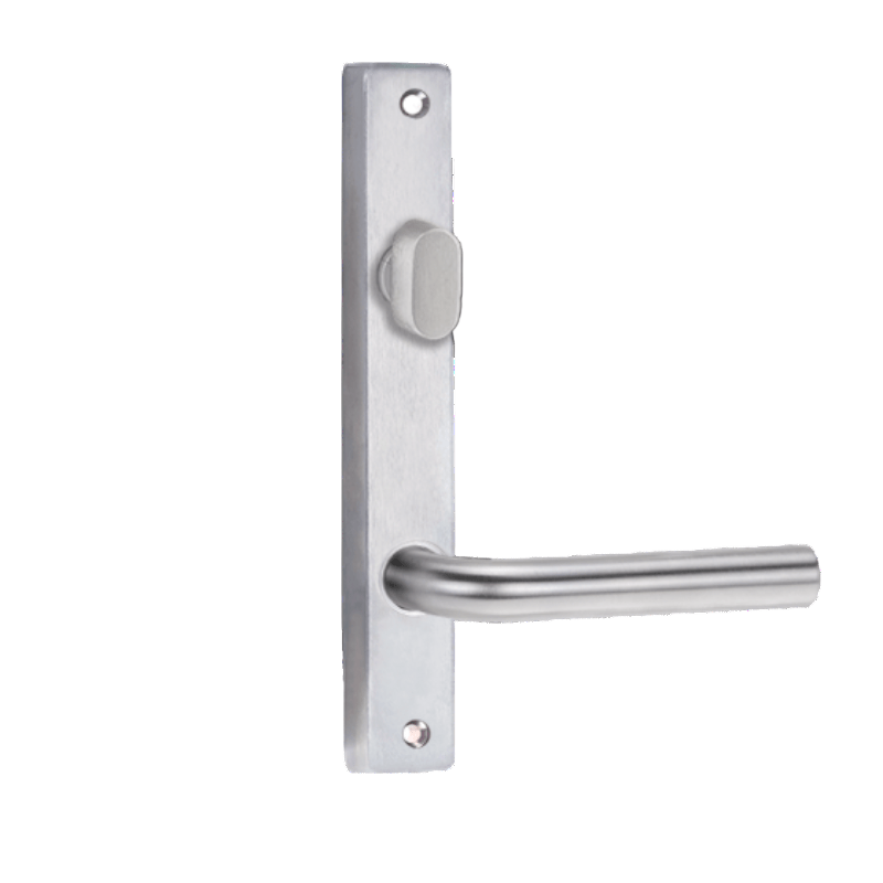 Lockwood 4704 Square End Plate With Turn & 97 Lever Satin Chrome 4704/97SC - primehardware