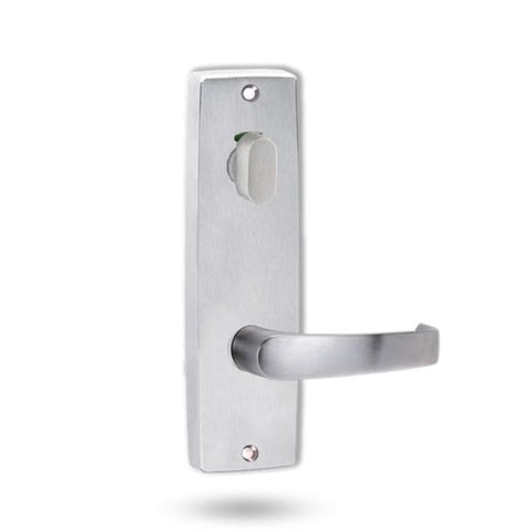 Lockwood 1916 Square End Plate With Privacy Indicator Turn & 47 Lever Satin Chrome 1916/47SC - primehardware
