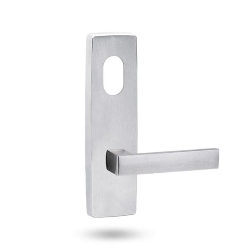 Lockwood 1904 Square End Plate with Turn & 101 Lever Satin Chrome 1904/101SC
