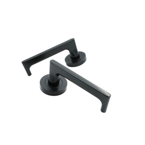 Lockwood 1220 Series 106 Lever on Round Rose Full Set Polyester Powdercoat 1220/1221/106PC - primehardware